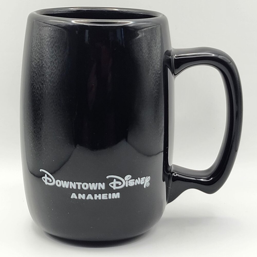 Downtown Disney Anaheim Black Ceramic Mug By M Ware 14oz